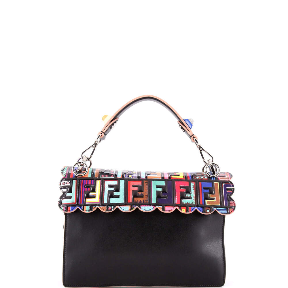 Fendi Kan I Bag Zucca Embossed Patent #262156F14B - Picture 3 of 8